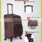2016 Korean style functional eva trolley case luggage bags with leather for gift