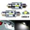 Festoon interior car lights 3W autobulbs no-polarity auto led 31mm 36mm 39mm 42mm