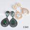 Fashion stock bijoux brass earring latest designs girls top costume jewelry