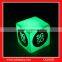 led flashing cube shape light