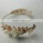 American handmade ceramic flower hair hoop pearl headband wedding banquet necessary fresh hairbands hair accessories FHHBC4002
