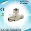 F type male to female to female F connector adapter