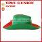 Customized non woven Portuguese flag cowboy hat
