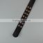 Classic 14 hole leather belt party strap