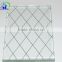 Hot sale fireproof glass panels clear toughened safety wire glass