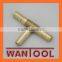 BRASS 4 way pipe air connectors, hose barb pipe fitting