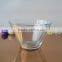 Red middle size glass bowl