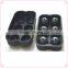 6 holes round shape cheap 6 holes silicone ice ball shape tray with lid