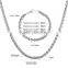 Wholesale Unisex 18k Gold Twisted Chain Bracelet Jewelry Stainless Steel Silver Baskets Necklace