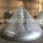carbon steel and stainless steel conical dished head for iron ladle