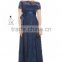 MATERNITY Lace Gown In NAVY dress, long maternity clothes,short sleeve maternity clothing