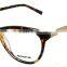 Full-frame bright candy color demi pattern plastic frame best selling small durable acetate optics reading glasses frames