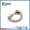 Zinc Alloy Brushed Nickel Metal D ring
