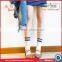 Young girl gel lifts-up height increase insoles mark tube school sock
