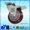 JY-303|Industrial Rubber Caster with brake| Pipe Racks Shelving Systems caster|Swivel 360 degree Rubber Caster