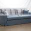 2016 New design rural style fabric folding sofa cum bed
