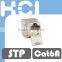 Network Solution Cat 6A UL 180Degree Full Shielded STP Modular Keystone Jack
