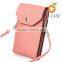 New pattern mini cross body bag long strip cell phone metal shoulder bag