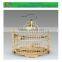 Round wire mesh pet accessory canary bird cage