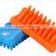 soft durable silicone pet dog cat brush food grade for bathing grooming cleaning