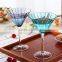 145ml Purple cocktail glass mug Blue cocktail galss mug Green martini glass