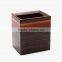 High Quality Square Wood Brush Pot, Stationery Storage Pen Holder