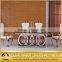 Modern 10 seater marble top metal table whlesale dining room furniture