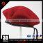Different color 75-80 gram wool cheap military types of berets sale for army