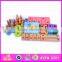 2016 most popular changable screw assemble toy, wooden screw assemble toy W03C013