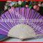 Custom printed round wholesale wood fan