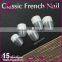 False Nail Art Tips Color Print Classical French Artificial Tips