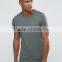 High Quality Custom Short Sleeve Crew Neck Grey Green Men's 100% Soft Cotton 180gsm Comfort Fit Casual Blank Design T-Shirt
