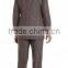 Brown And Blue Pinstriped Wool Three Piece Suit (SHT1108)