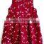 New Fashion Pure Cotton In Red Color Baby Girls Dress Summer