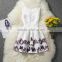 2017 summer dress kids top quality colthing cute lace floral dress baby girl dresses#F0097