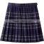 Wholesales Short Design Schools Uniform Skirts Blue Plaid School Girl Skirt