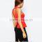 Halter Neck Smooth Stretch Fabric Peplum Top Wholesale Tank Top