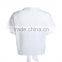 Ladies white shoulder snap button short sleeve woven t shirt with front bow
