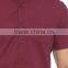 Damson Colour Short Sleeve Solid Super skinny Buttoned Shirt