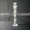 Transparent K9 Crystal Candle Holder,Crystal Beads Candelabra Crystal Candle Holder For Wedding Table Decoration