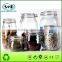 Clear Kitchen Food Storage Airtight Seal Lock Lid Jar/Glass jar with metal clip