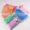 Decorative microfiber hanging kitchen round towel with tie