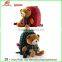 hot sell anti lost fabric backpack with stuffed plush bear