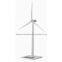 Zinc Alloy and ABS Plastic Blades Solar Wind Turbine Model