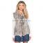 SJ324-01 Big Collar Raccoon Vests Hot Sale Danish Winter Women Clothing Collection