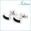 High Quality Black Stone Cuff Link Men Shirt Cufflinks
