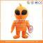 Custom green and orange alien doll toy