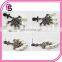 2017 Super retro palace fan-shaped small rice pearl earrings for ladies
