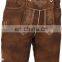 Men bathing Lederhosen Shorts, Dark Brown Lederhosen