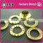 wholesale 17mm high quality decorative rhinestone grommets Round Gold diamond eyelet